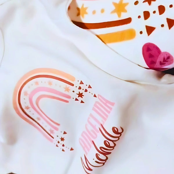 Boho Rainbow Infant Onesie W/Name