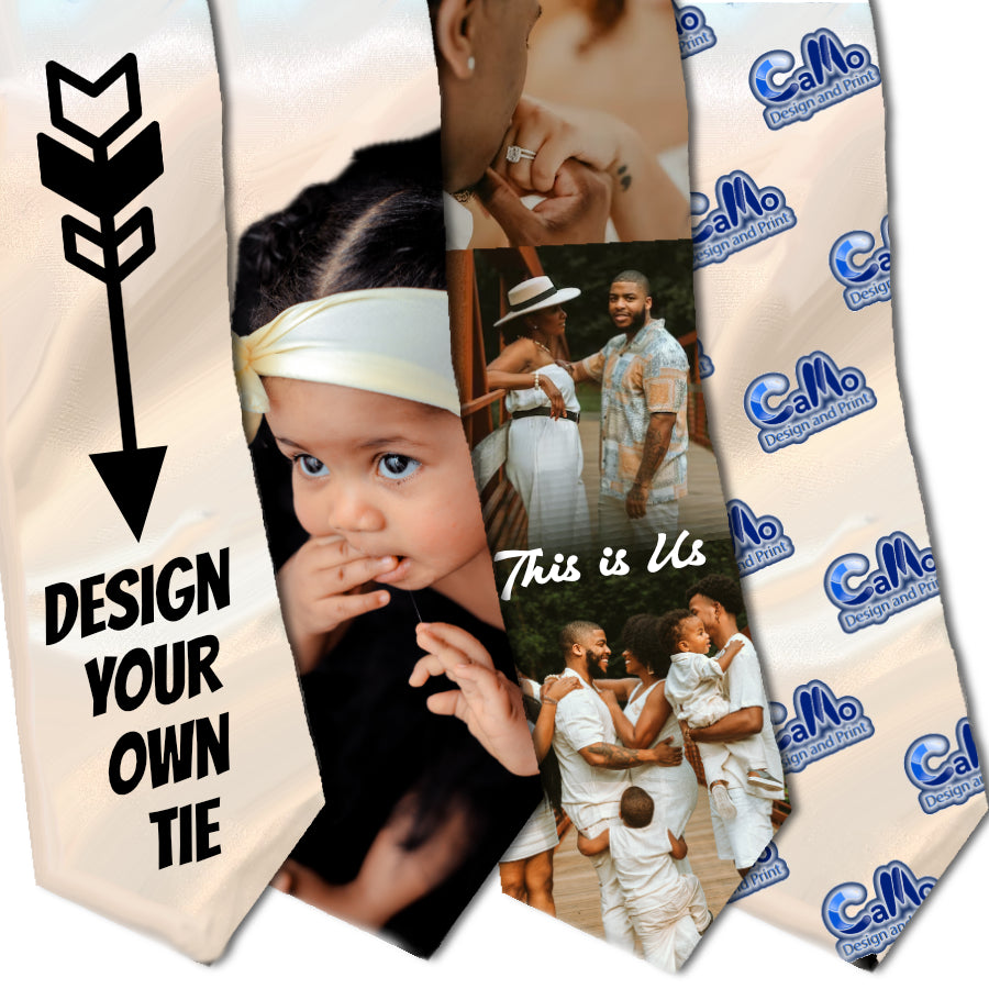 Printed Neck Tie w/Photo