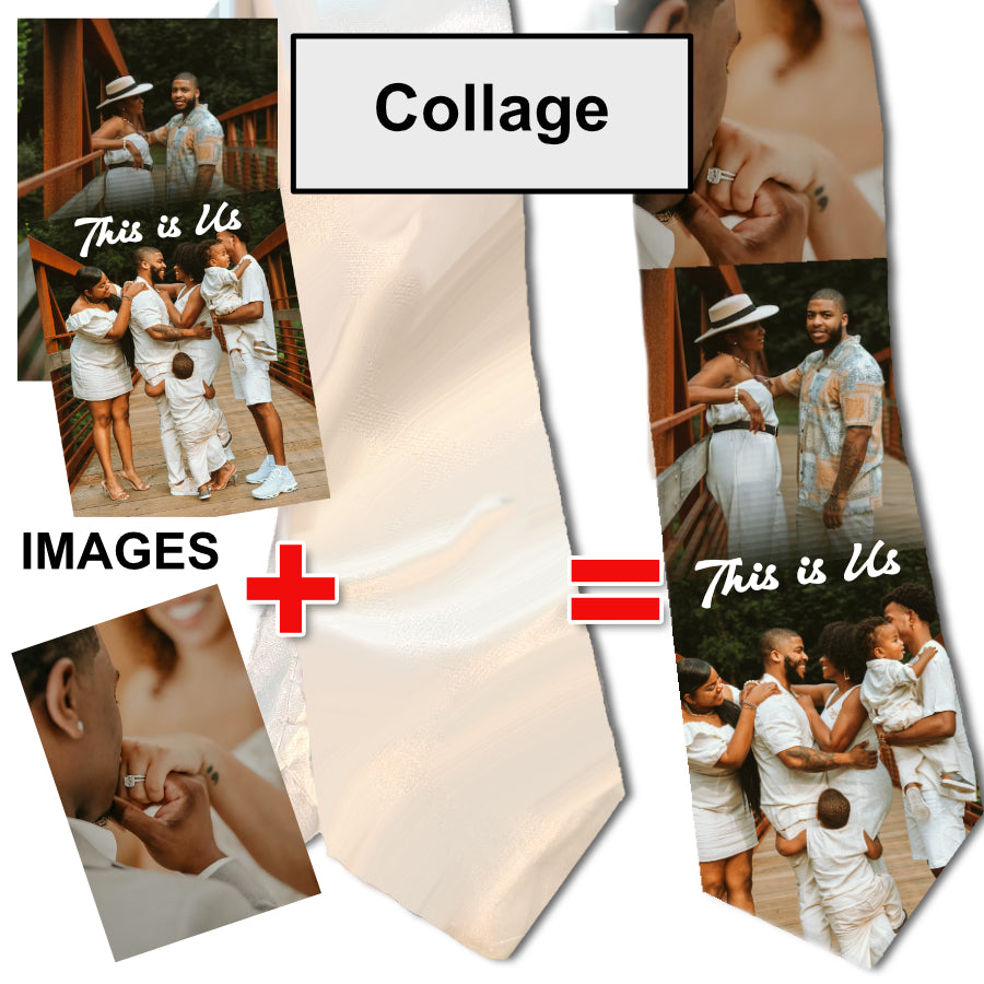 Printed Neck Tie w/Photo