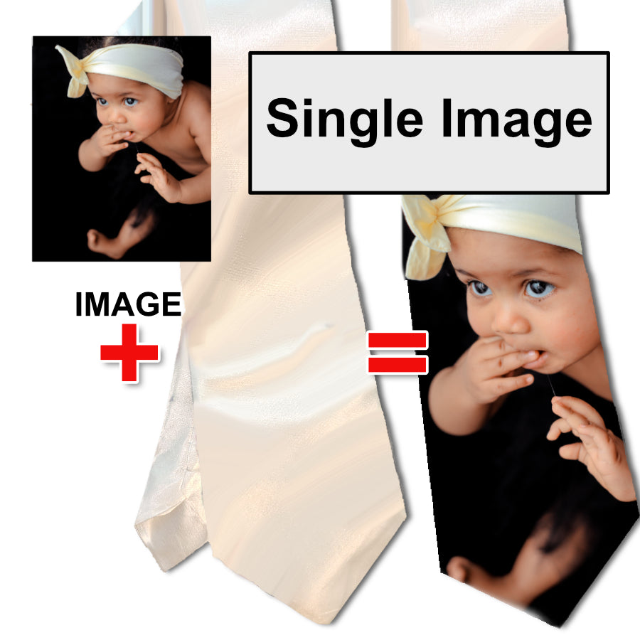 Printed Neck Tie w/Photo
