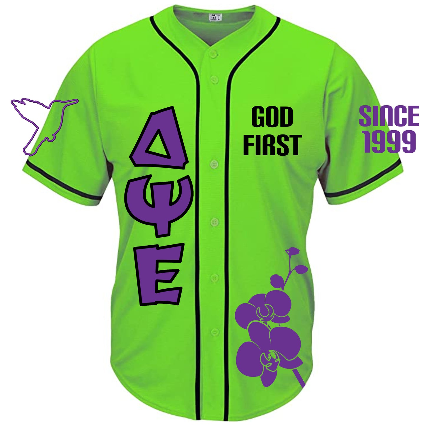 DPSIE Lime Green God First Jersey1