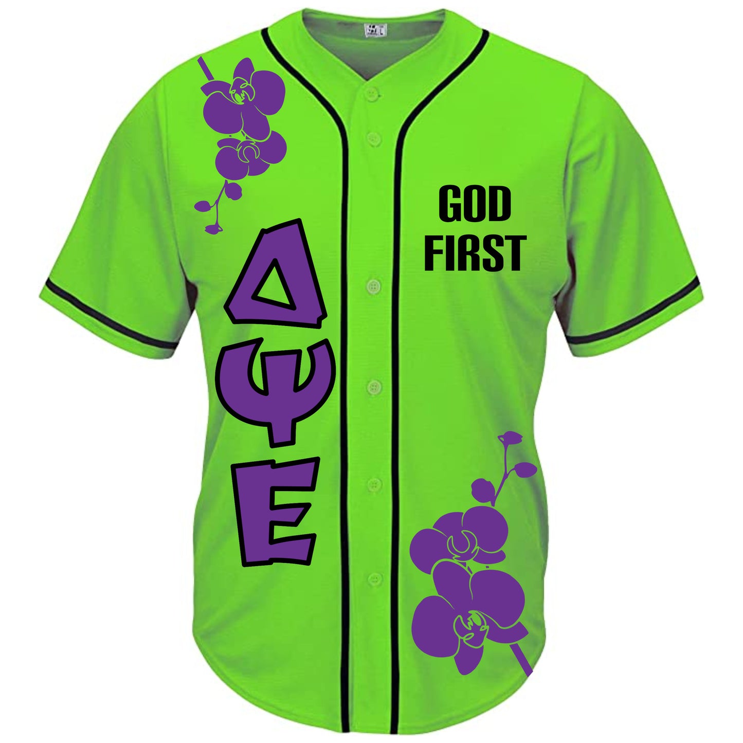 DPSIE Lime Green God First Jersey2