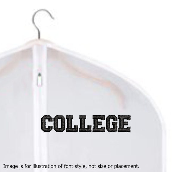 Clear Garment Bag Dust Cover - Embroidered w/Your Logo