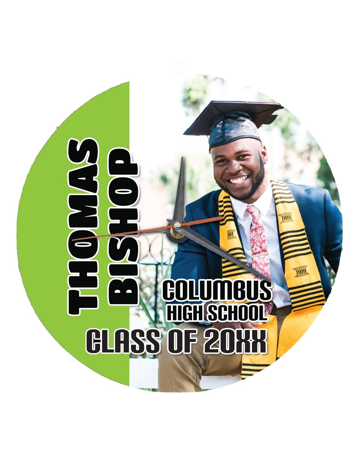 Graduate Glass Clock