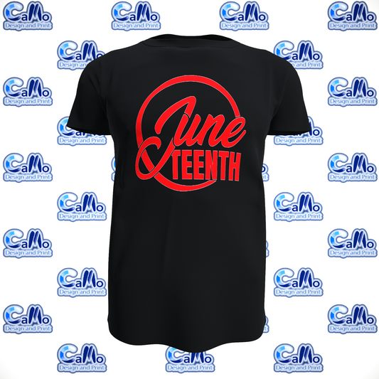 Juneteenth Circle Design T-Shirt