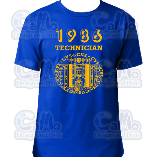 CVS 1986 Technician Yearbook Shirt