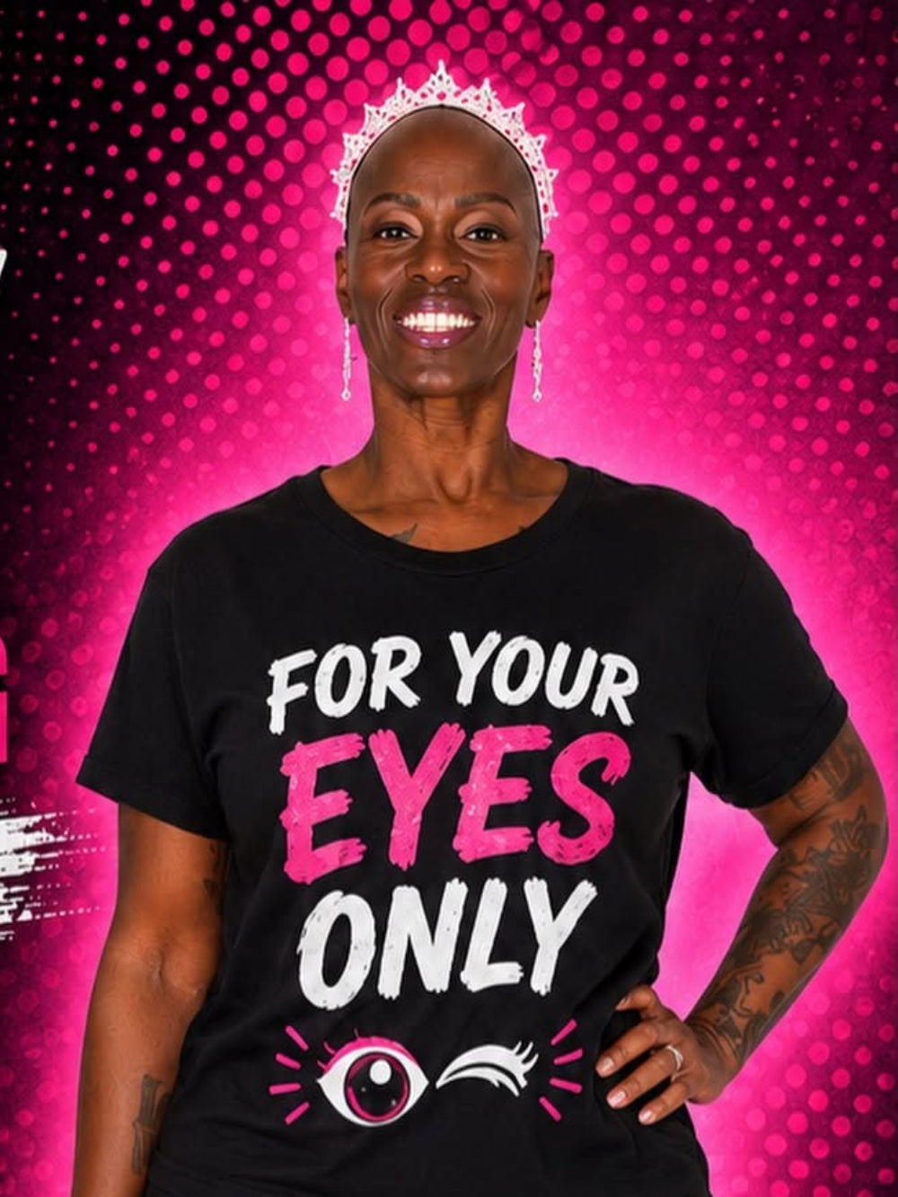 For Your Eyes Only T-Shirt 🩷🏋🏽👀
