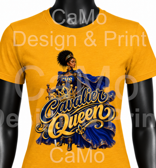 Cavaliers Queen T-Shirt 💙💛 PICK-UP ONLY 💙💛