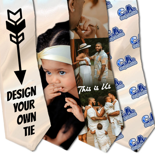 Printed Neck Tie w/Photo