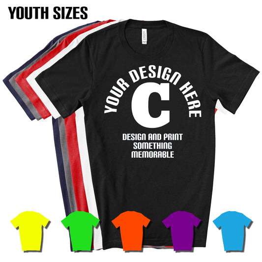 One Color Custom T-Shirt (Youth- Unisex)