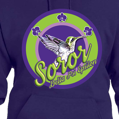 DPSIE Soror Circle with Hummingbird Hoodie