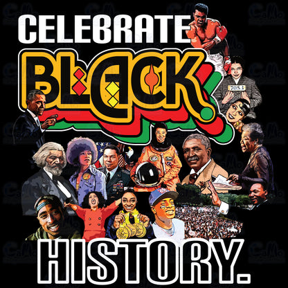 Celebrate Black History Collage Hoodie