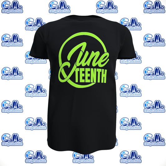 Juneteenth Circle Design T-Shirt